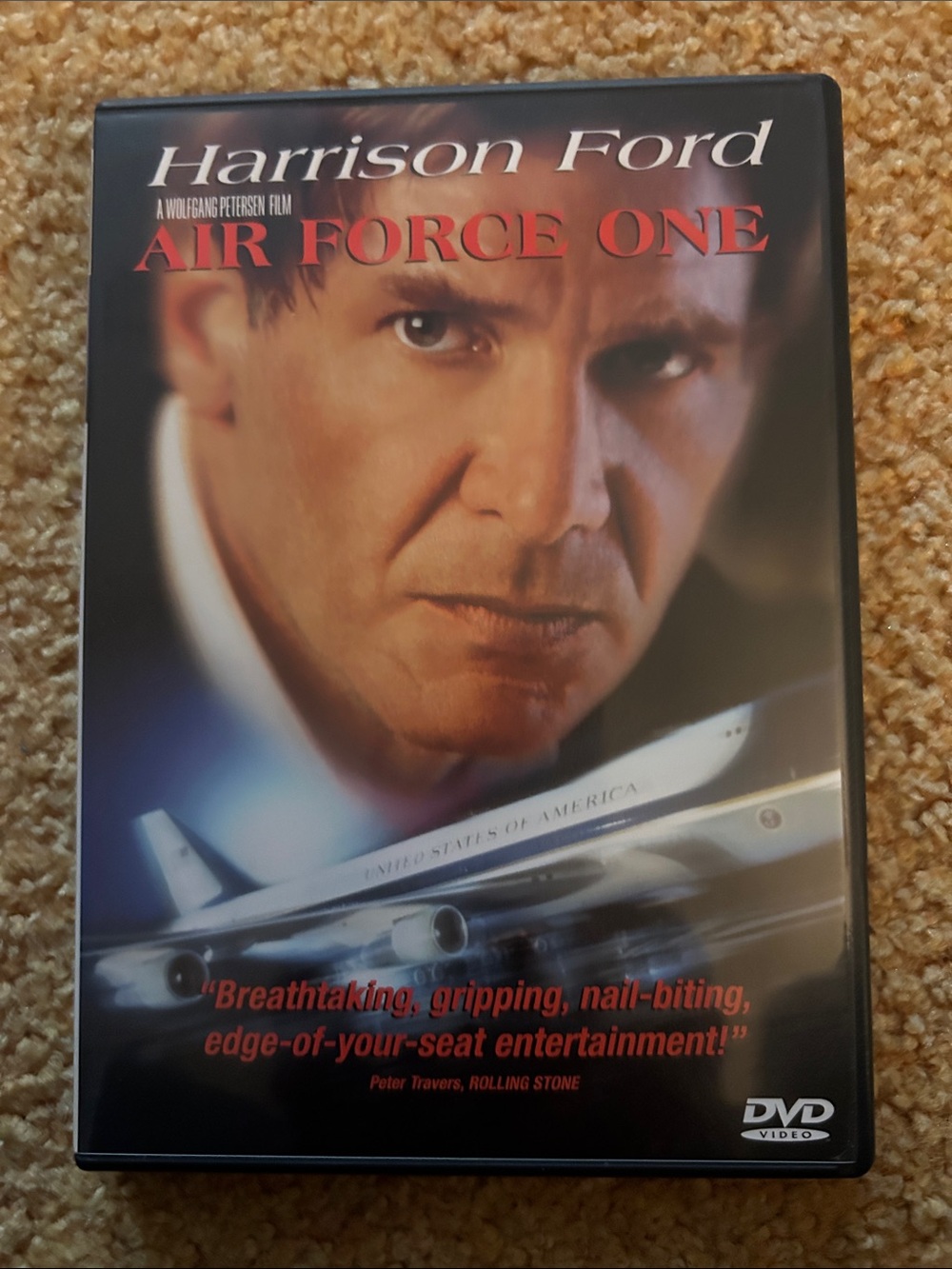 Air Force One DVD - Red & Black Cover